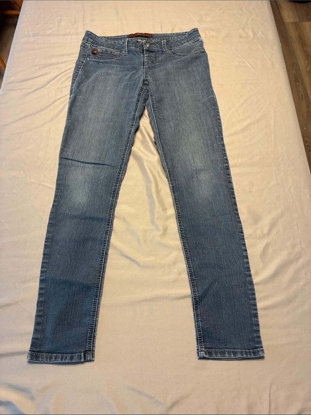 Slim Stretch Skinny Jeans in Light Blue Wash